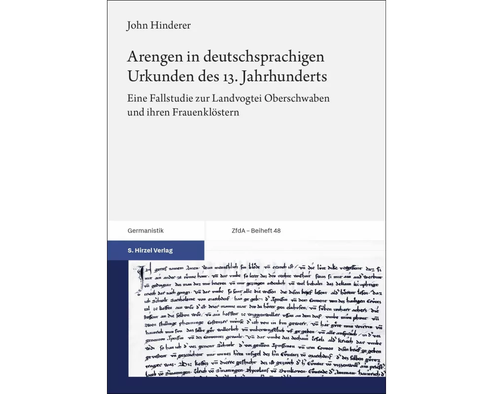 Arengen in deutschsprachigen Urkunden des 13. Jahrhunderts