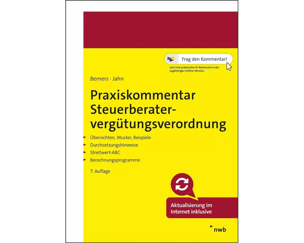 Praxiskommentar Steuerberatervergütungsverordnung