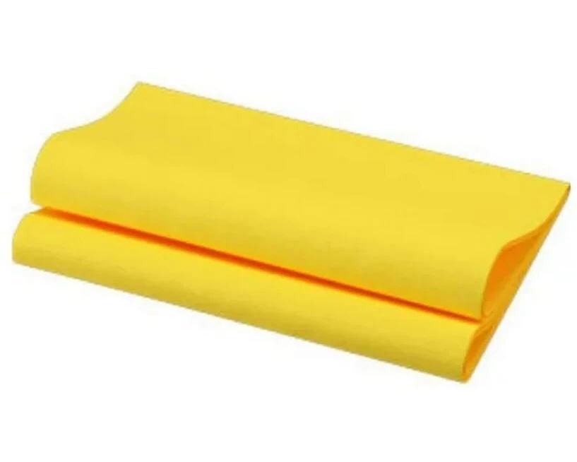 Duni Papierservietten 40 cm x 40 cm, 60 Stück, Gelb