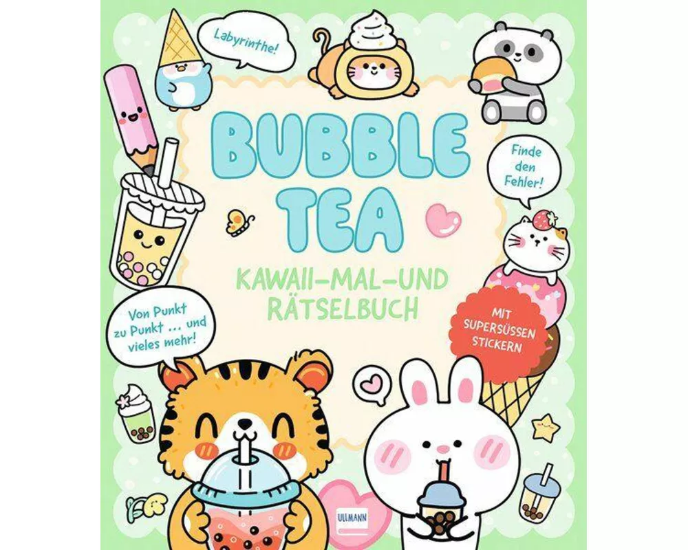 Bubble Tea | Kawaii - Mal-und Rätselbuch