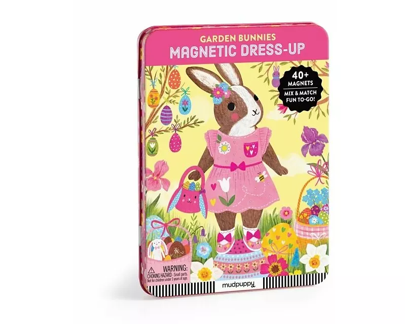Garden Bunnies Magnetic Dress-up