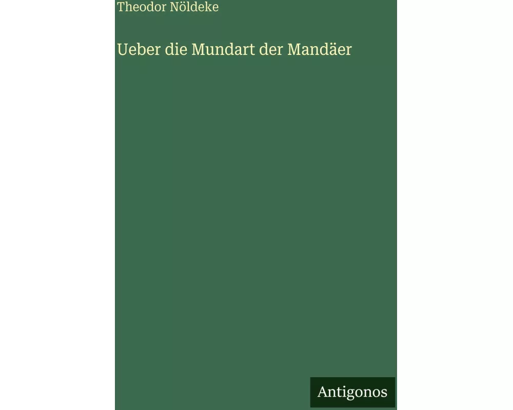 Ueber die Mundart der Mandäer