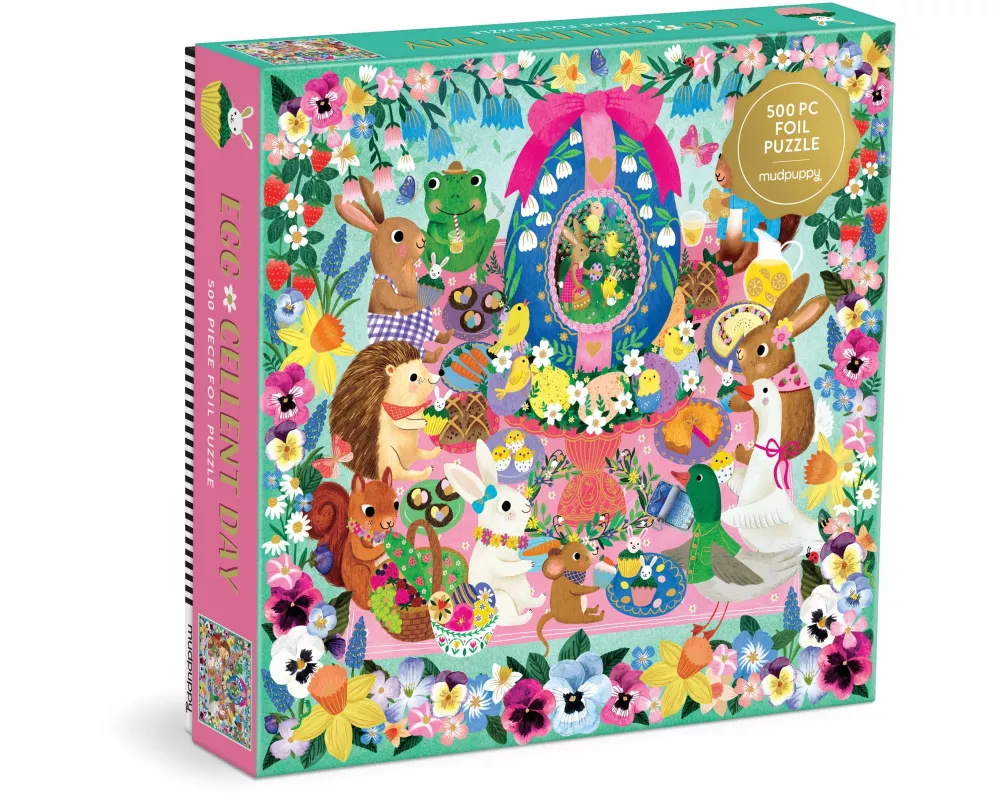 Egg-cellent Day 500 Piece Foil Family Puzzle
