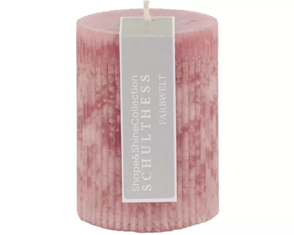 Schulthess Kerzen Kerze Shape & Shine, 7 x 10 cm, Rosarot