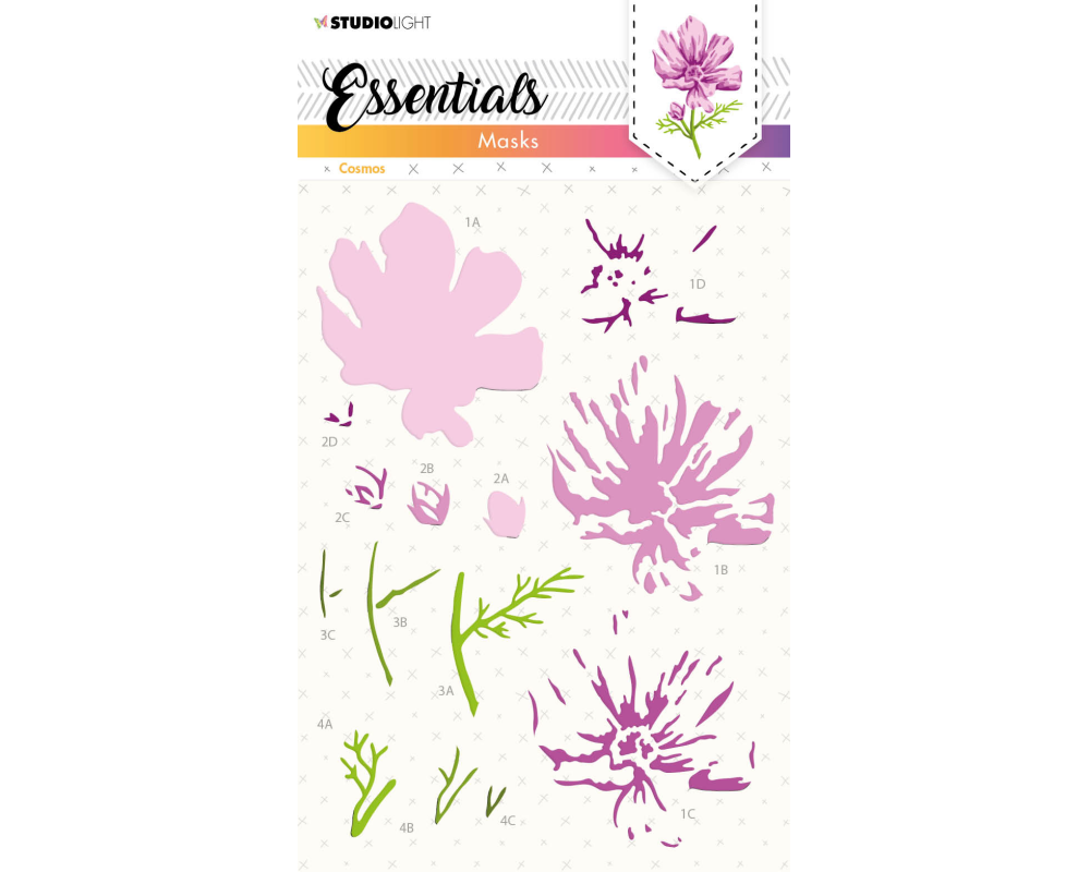 SIZZIX Maske 15x21x0.1cm MASK123 Blume