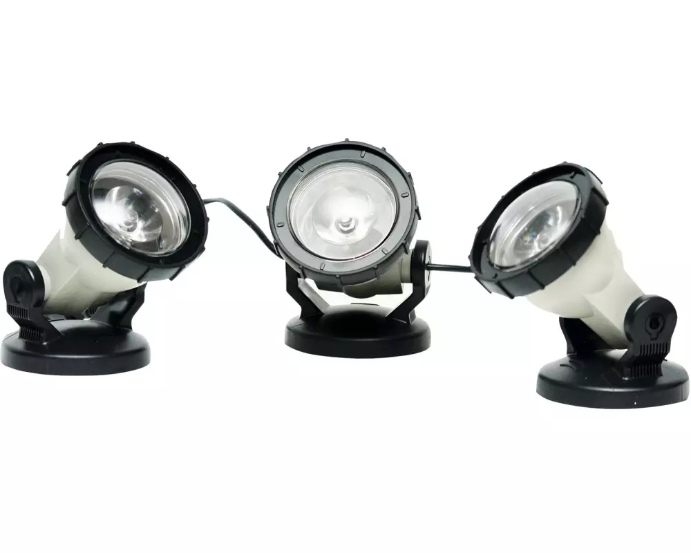 HEISSNER Teich- und Gartenlicht, 3 x 3 W, 3er-Set