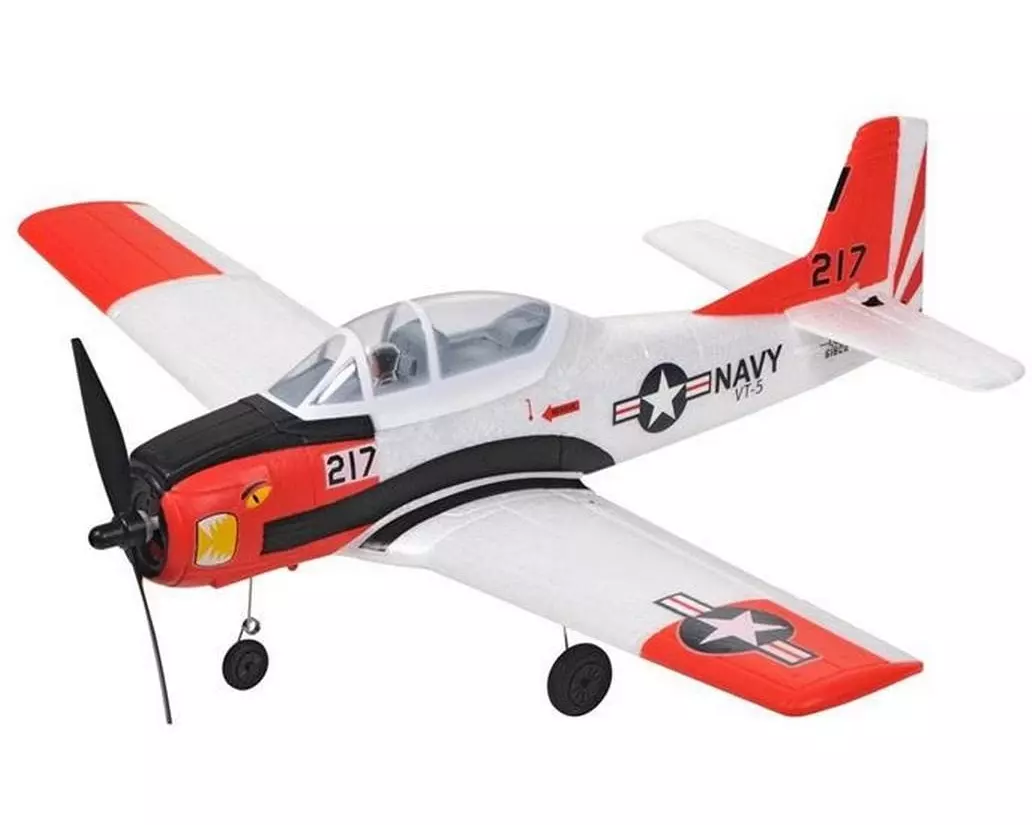 TOP-RC Motorflugzeug Mini T28 RTF 450 mm, Rot