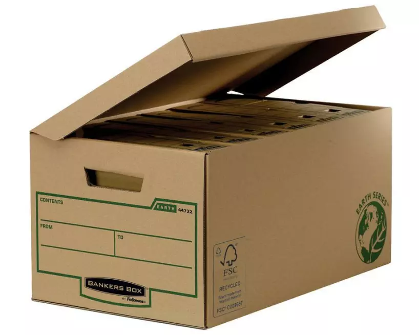 Fellowes Archivschachtel BankersBox EarthSeries Klappbox Braun