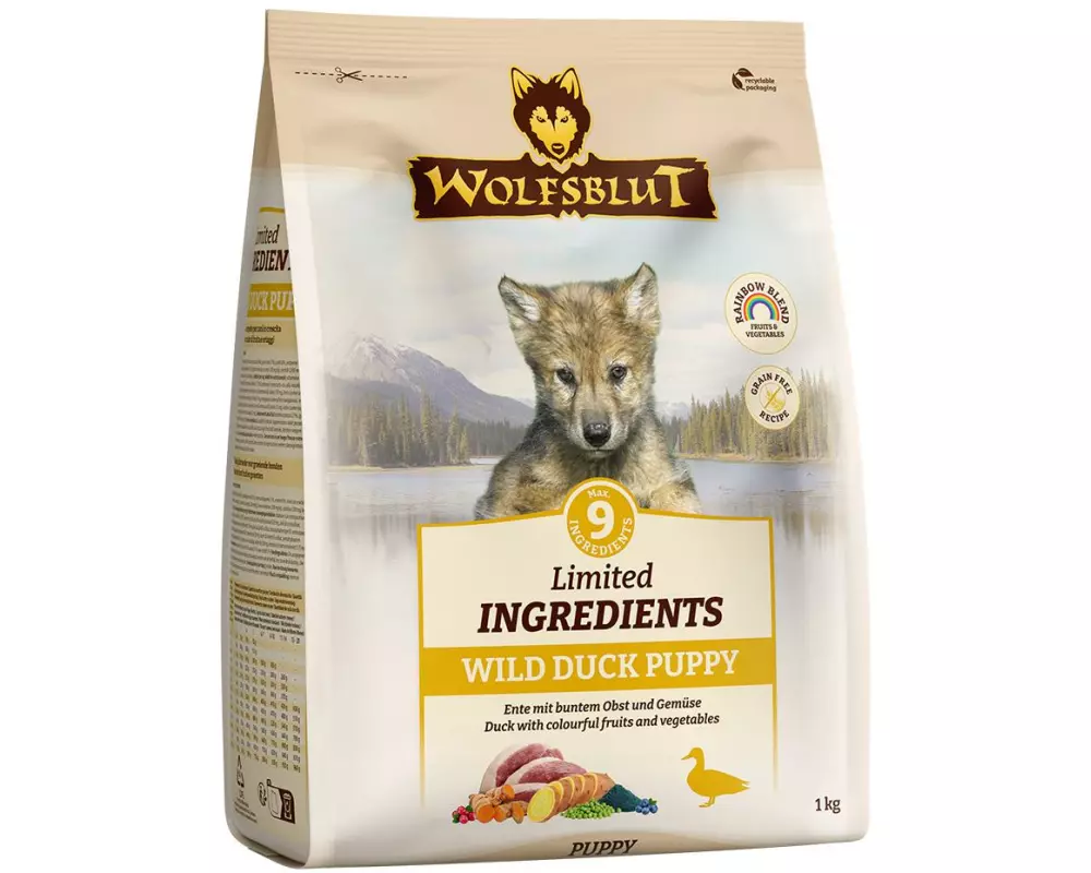 Wolfsblut Trockenfutter Puppy Wild Duck 1 kg