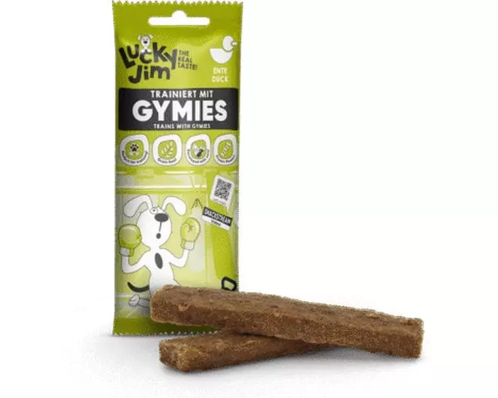 Lucky Jim Leckerli Gymies Ente 75 g
