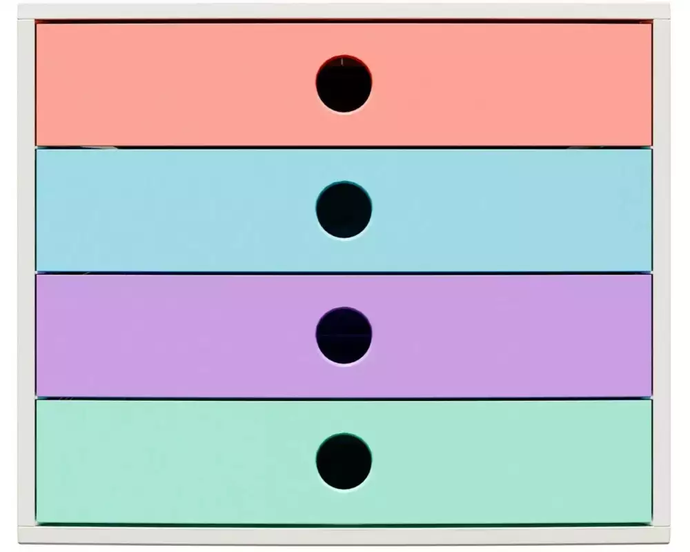 Exacompta Filibox A4+ Candy Tidy 4 Schubladen DIN A4+ Kunststoff