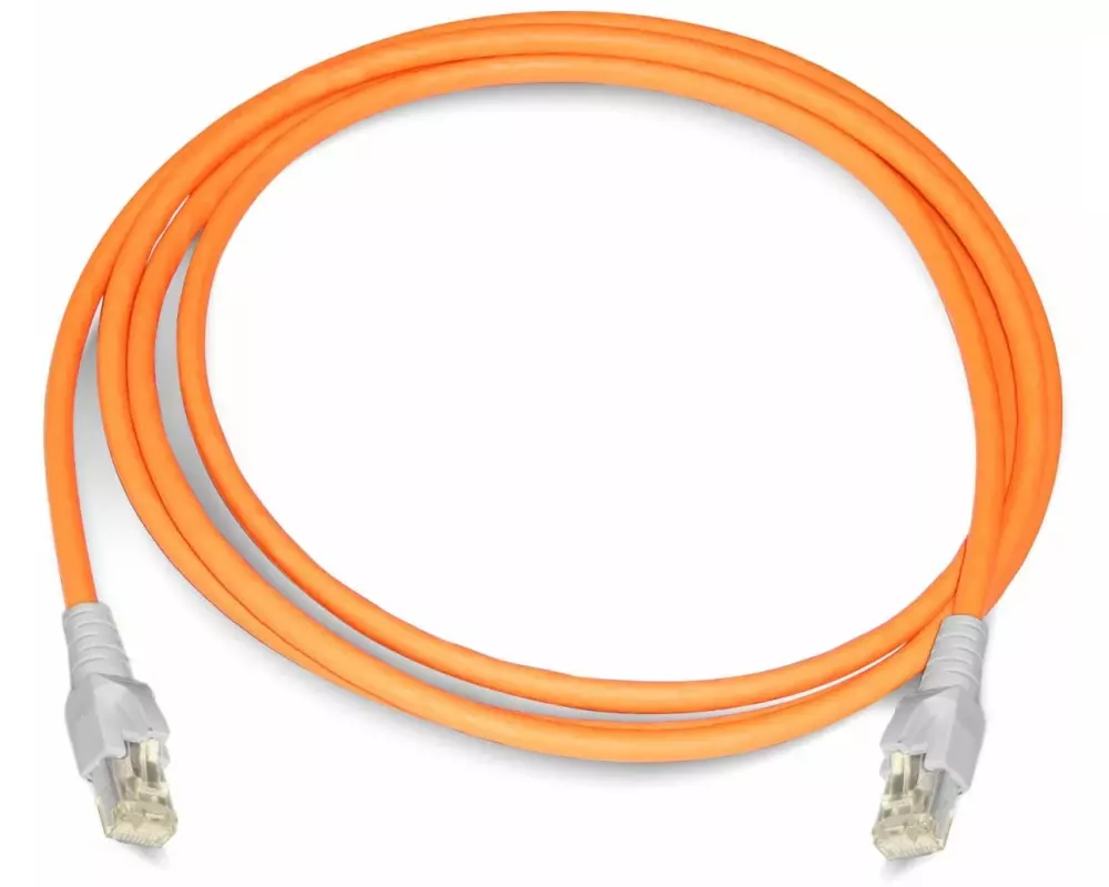 Dätwyler IT Infra Patchkabel Cat 6A, S/FTP, 1 m, Orange