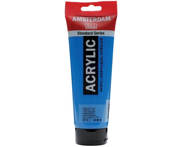 AMSTERDAM Acrylfarbe 250ml 17125720 prim.zyan 572