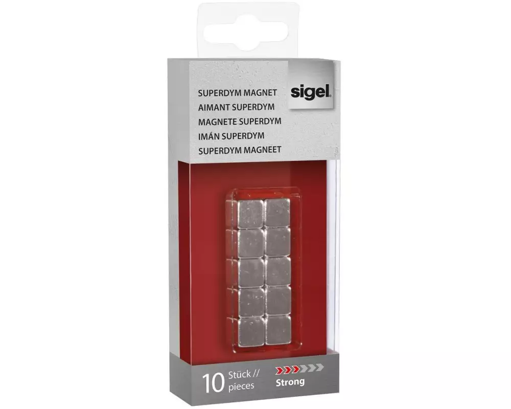 Sigel Magnet Würfel Strong Ø 10 x 10 x 10 mm, 10 Stück