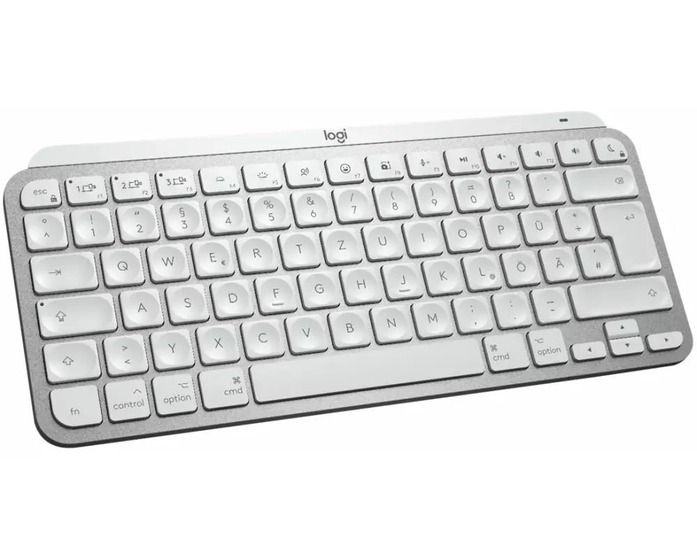 Logitech MX Keys, Mini, For Mac, Minimalist, Wireless, Illuminated, Keyboard - PALE GREY - (FR) - CENTRAL