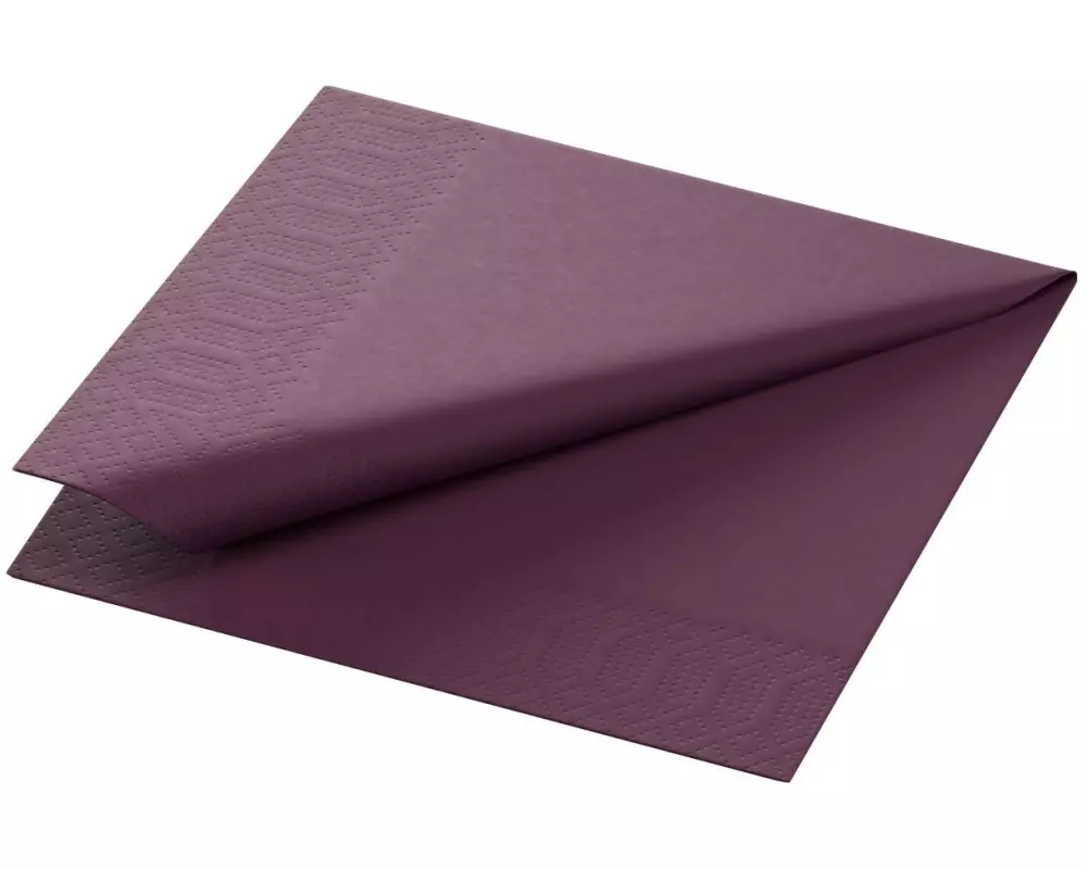 Duni Papierservietten Tissue 24 cm x 24 cm, 250 Stück, Violett