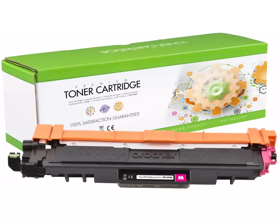 STATIC Toner cartridge compatible with Brother TN-243M magenta remanufactured 1.000 pages