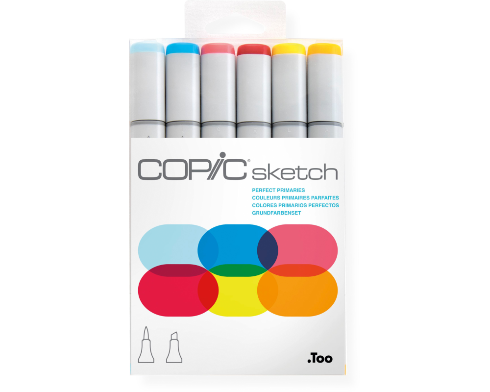 COPIC Marker Sketch 21075661 Set Perfect Primaries,6 Stück