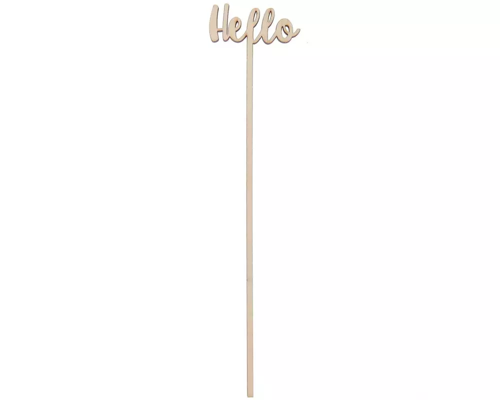 Rico Design Holzartikel Hello 23.6 x 4.7 cm