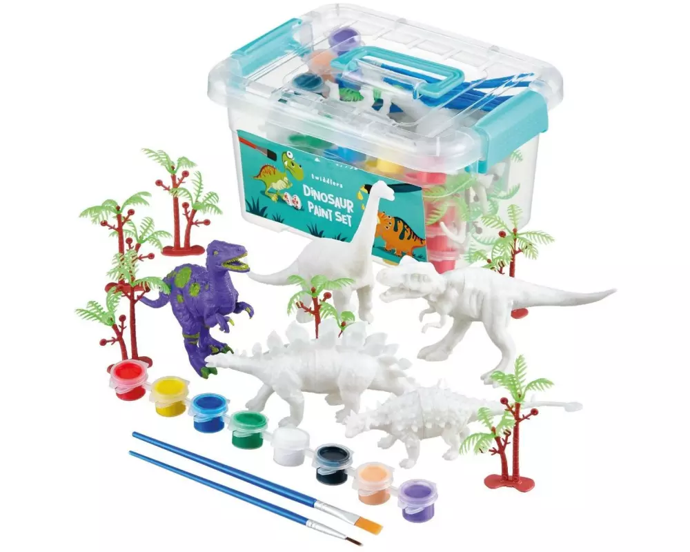 Twiddlers Dinosaurier Figuren 3D Malset, 15 Stück