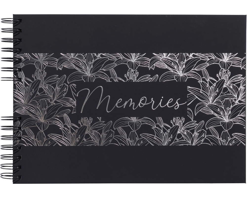 EXACOMPTA Spiralalbum Titane 32x22cm 16493E Schwarz 50 Seiten