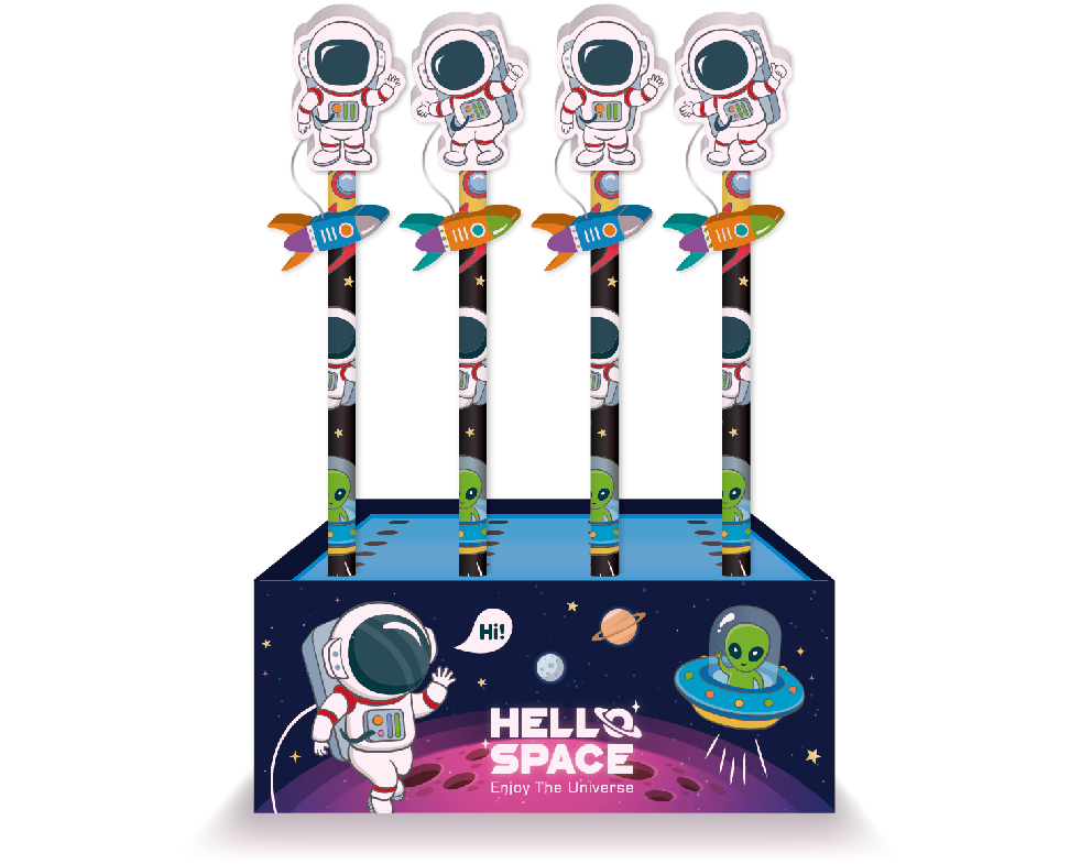 ROOST Bleistift & Radiergummi 2 ass. HARE-002 Space