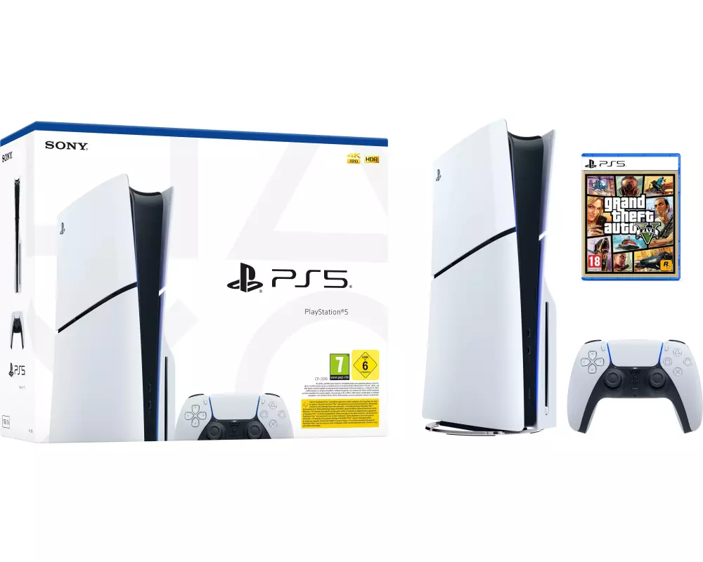 Take 2 Spielkonsole Playstation 5 Slim – Disc Edition GTA V