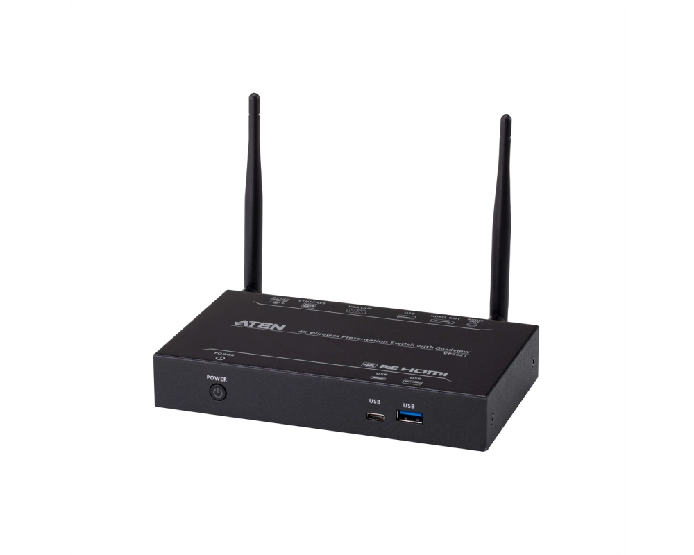 ATEN VP2021 4K Wireless Presentation Switch mit Quad View