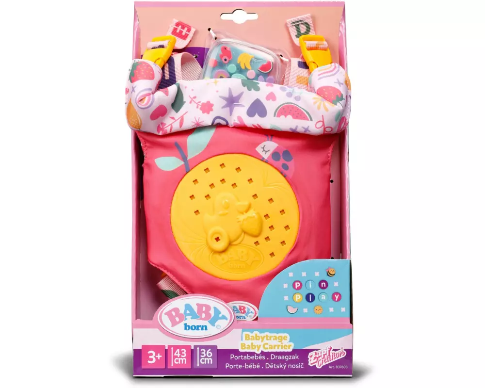 Baby Born Puppenzubehör Pinplay Babytrage