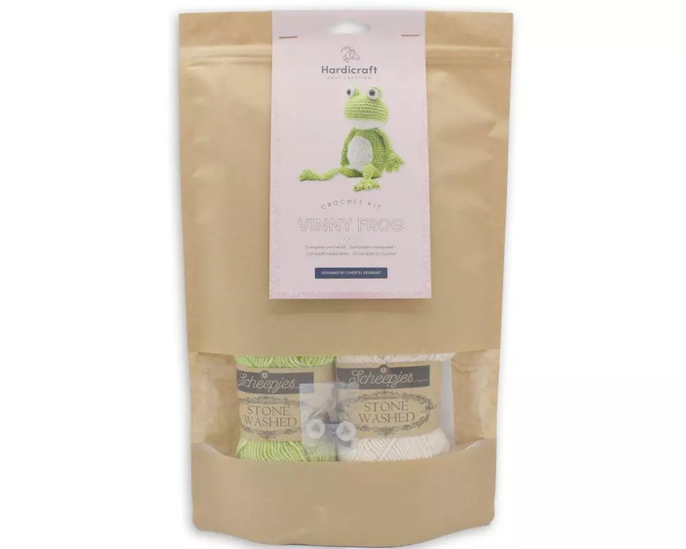 Hardicraft Häkelset Frosch Vinny 30 cm