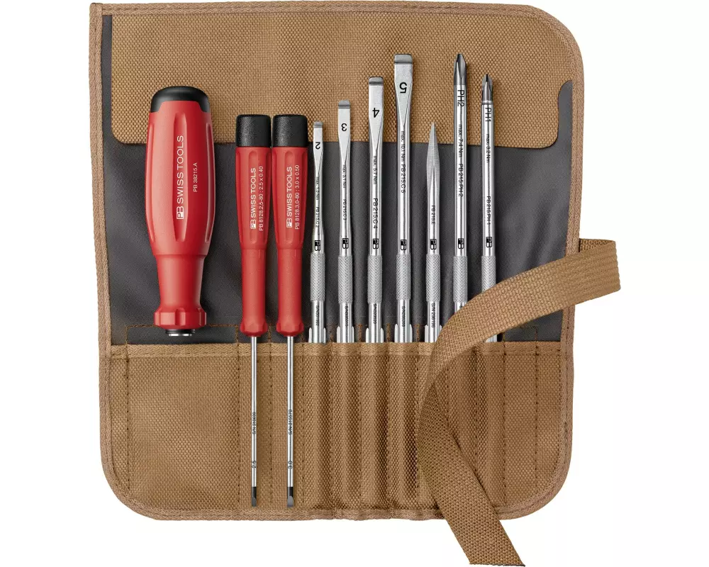 PB Swiss Tools SwissGrip Evo Wechselklingen-Set PB 38218.TO Braun