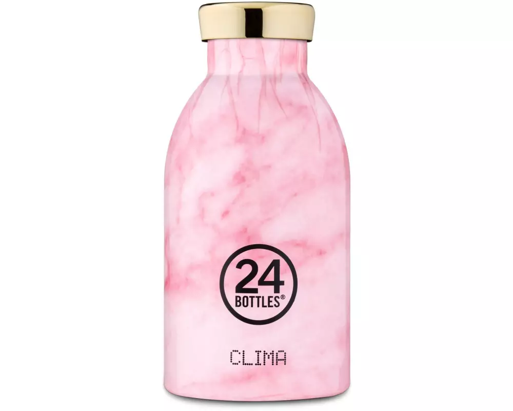 24Bottles Thermosflasche Clima 330 ml, Pink Marble