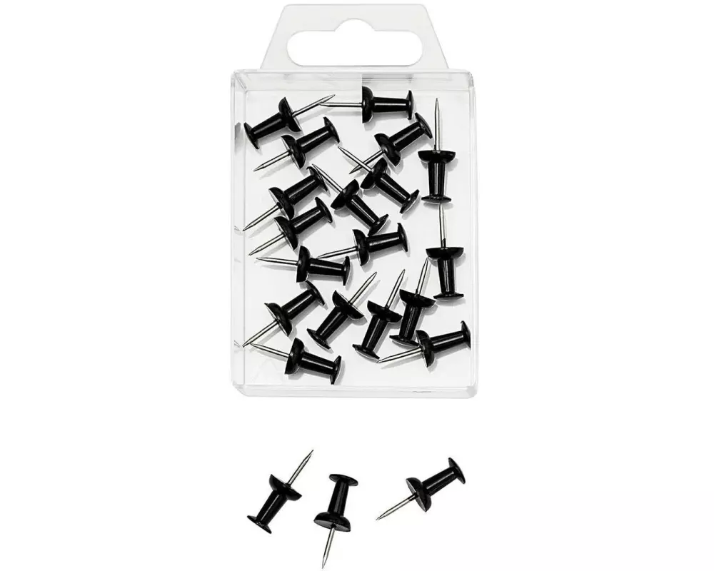 WEDO Reissnägel 9 mm Schwarz, 20 Stück