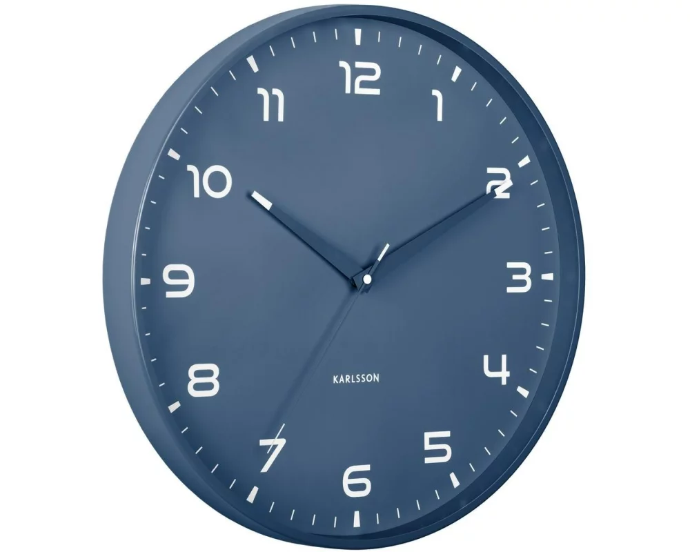 KARLSSON Wanduhr Orgullo Ø 40 cm, Blau