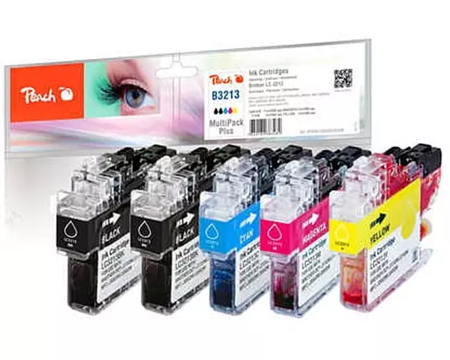 Peach Tinte Brother LC-3213 C, M, Y, 2x BK