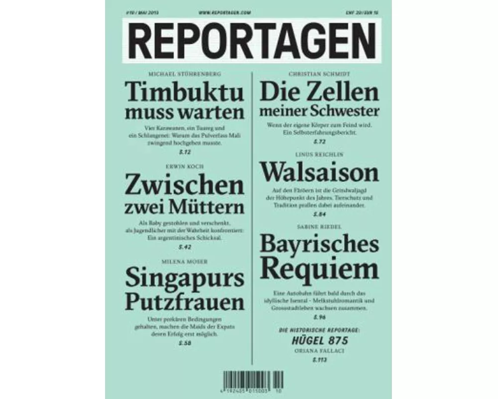 Reportagen 10/2013