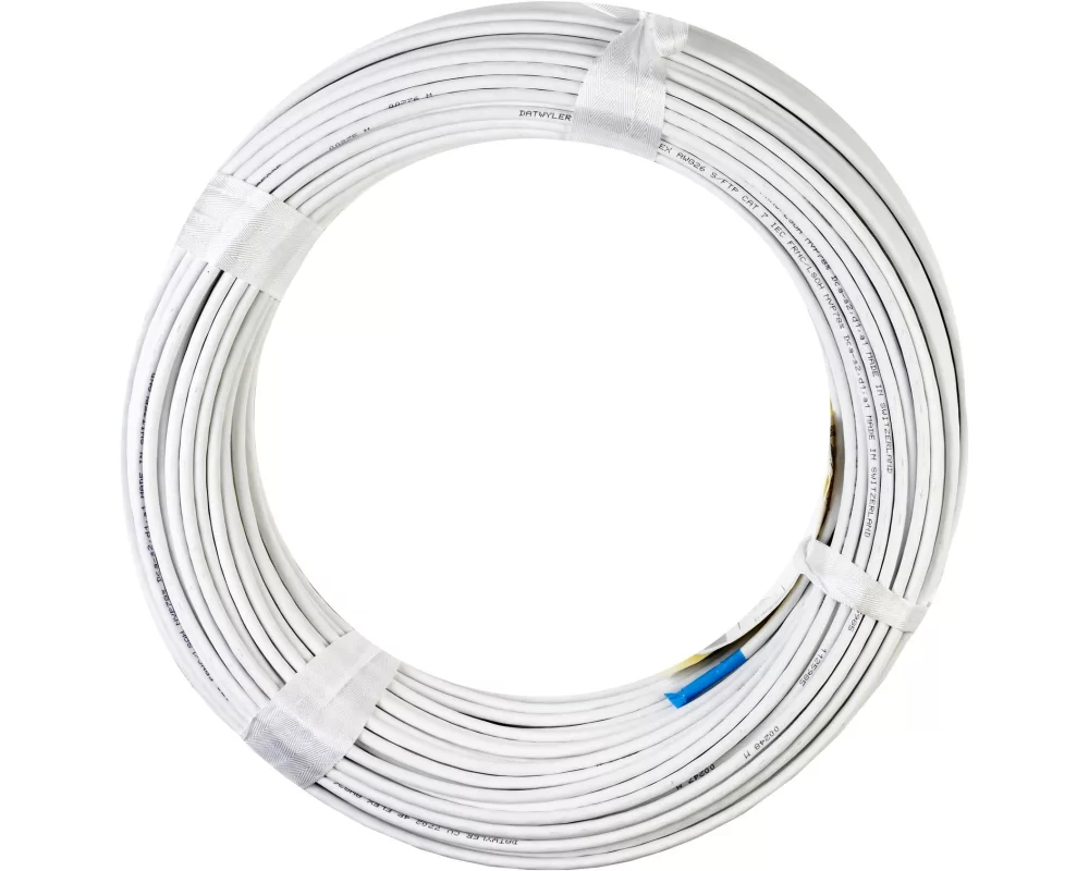 Dätwyler IT Infra Rangierkabel CU 7702 4P Flex Cat 7, S/FTP, 100 m, Weiss