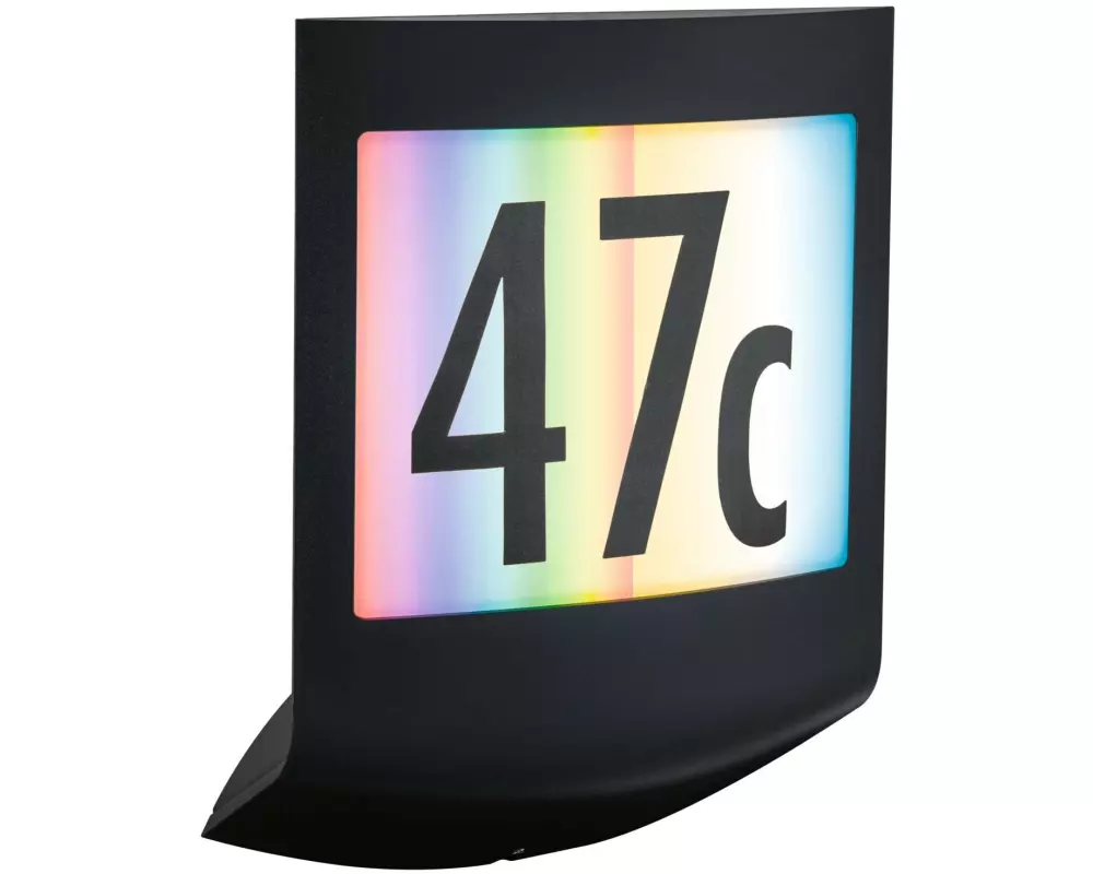 Paulmann Wandleuchte Padea, 3000K, RGBW+, Anthrazit