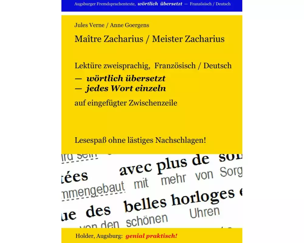 Maître Zacharius / Meister Zacharius