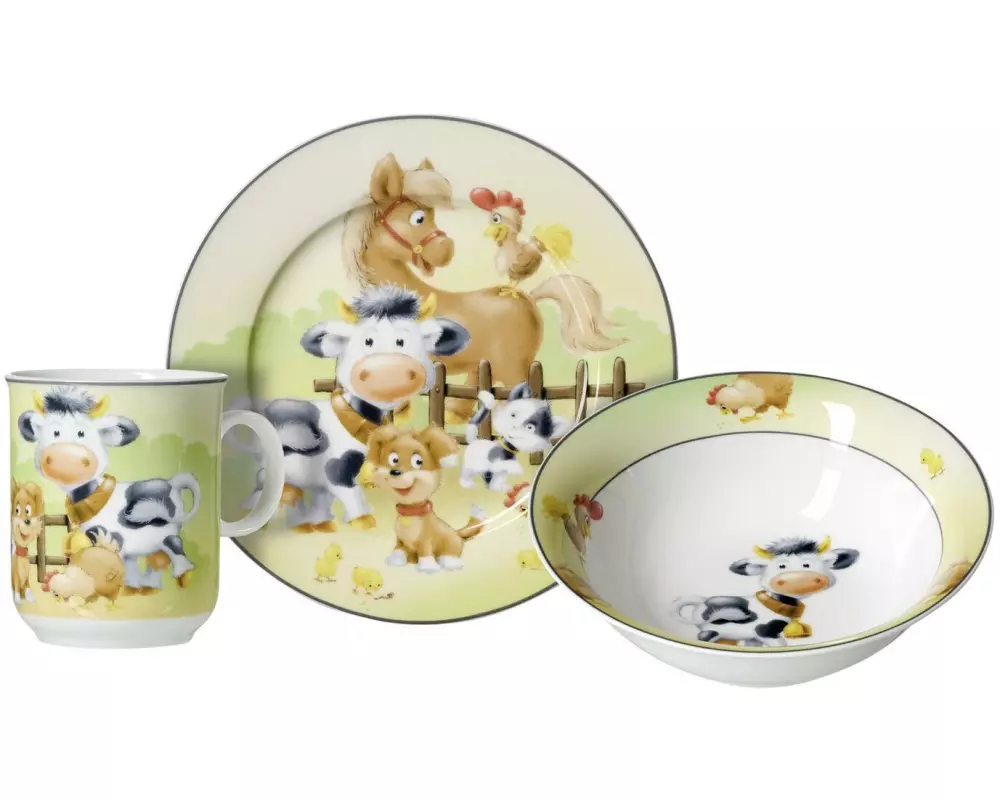 Ritzenhoff & Breker Kindergeschirrset Hoftiere 3-teilig