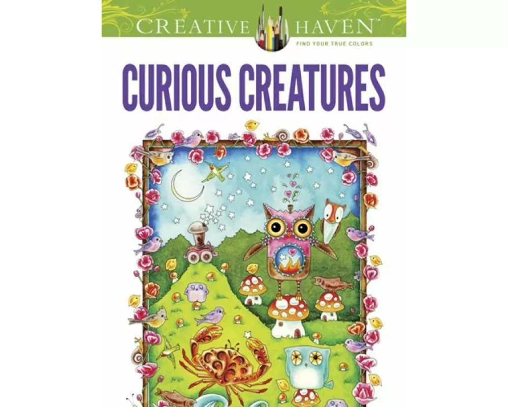 Creative Haven Curious Creatures Coloring Book