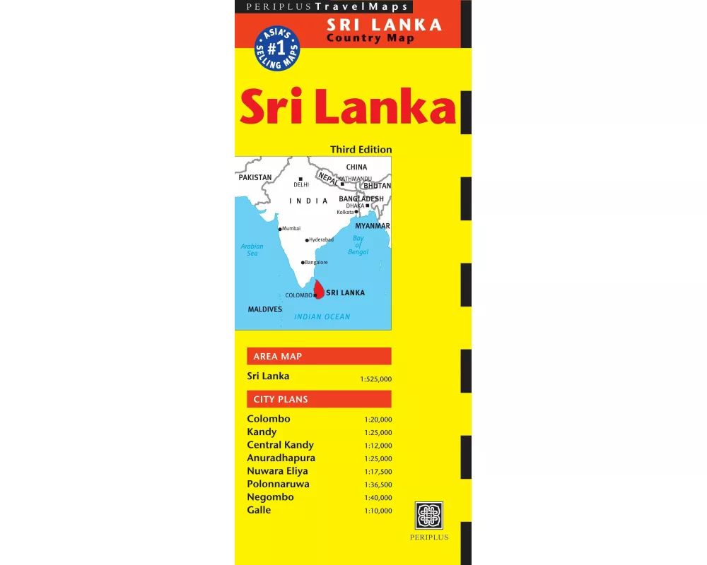 Sri Lanka Travel Map Third Edition