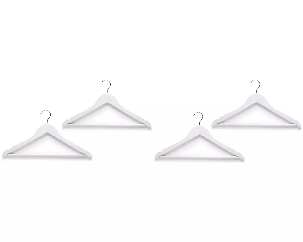 Zeller Present Kleiderbügel 4 Stück, Weiss