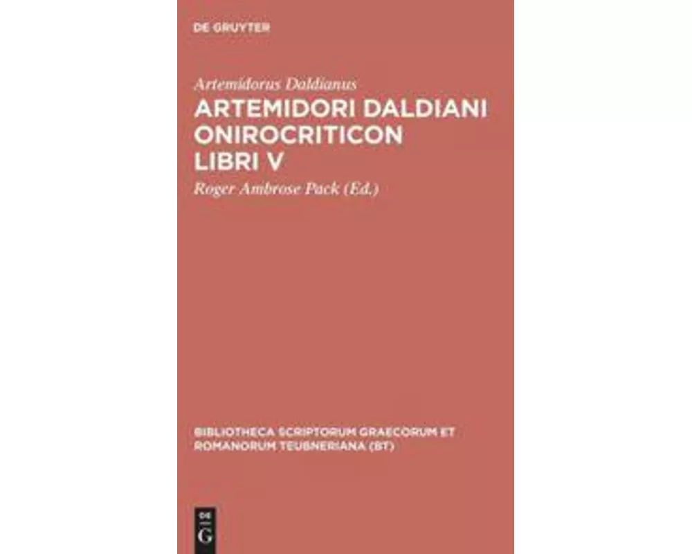 Artemidori Daldiani Onirocriticon libri V