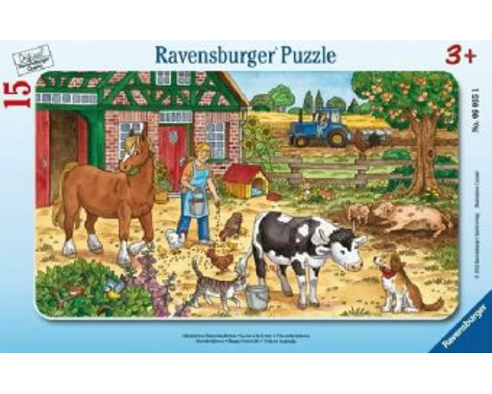 Kinderpuzzle 15 Teile - Glückliches Bauernhofleben
