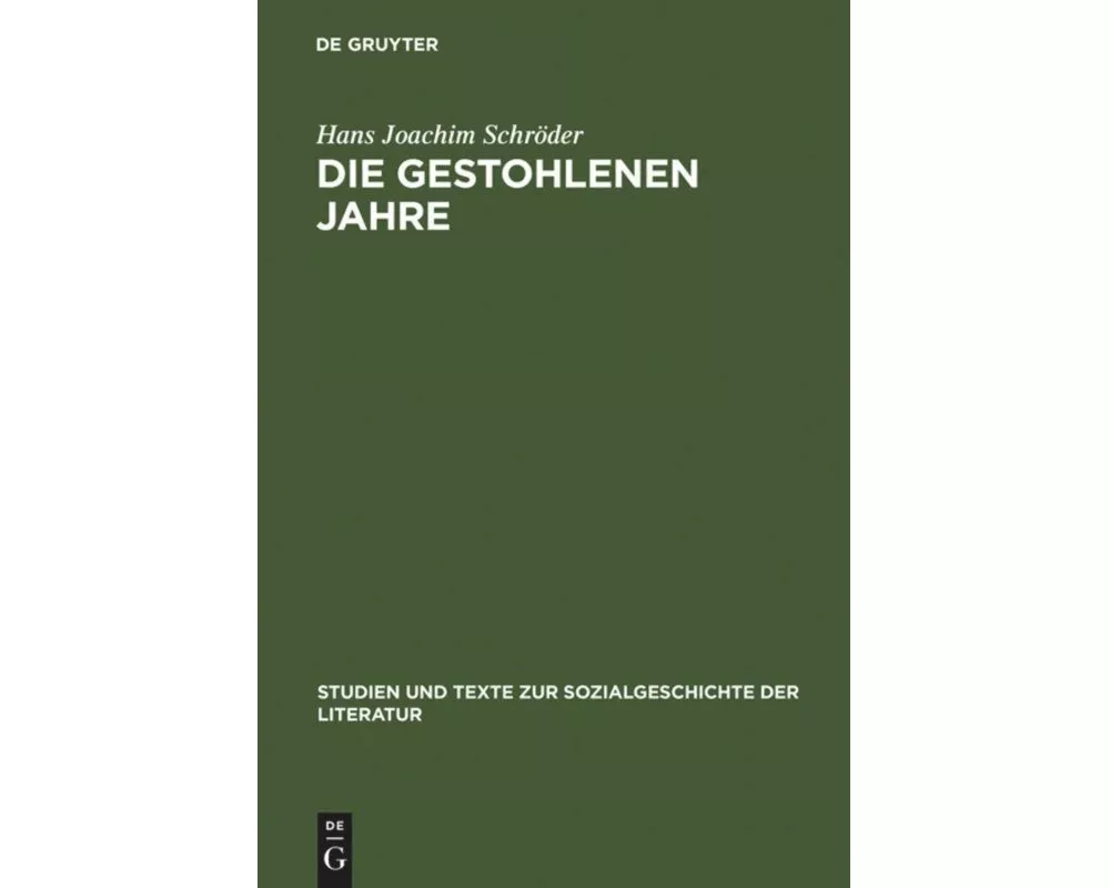 Die gestohlenen Jahre