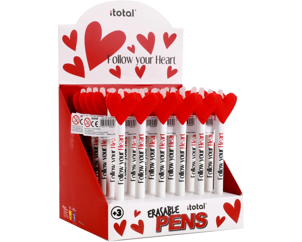 ROOST Kugelschreiber Herz 0.5mm XL2177E blau, radierbar