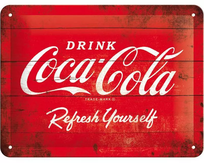 Nostalgic Art Schild Coca-Cola 15 x 20 cm, Metall