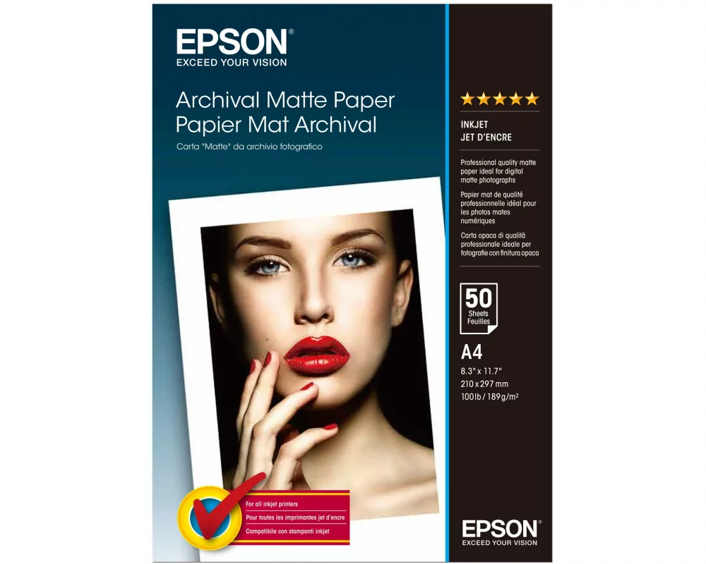 Epson Fotopapier A4 192 g/m² 50 Stück