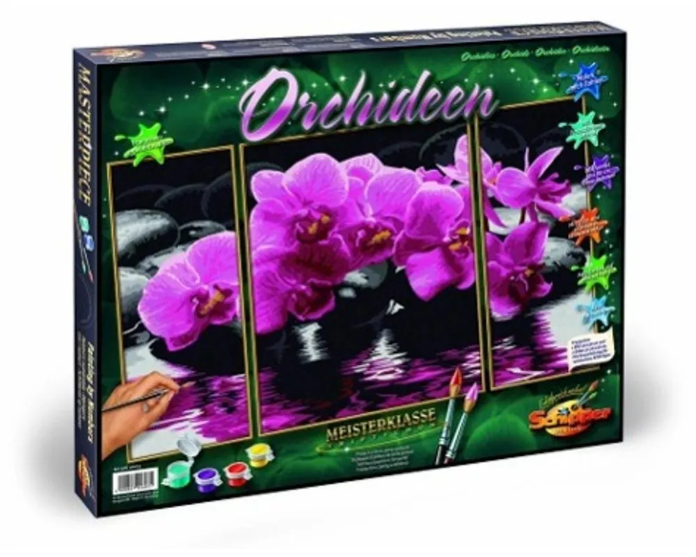 Schipper Malen nach Zahlen - Orchideen (Triptychon)